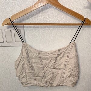 La Hearts Cream Camisole Top